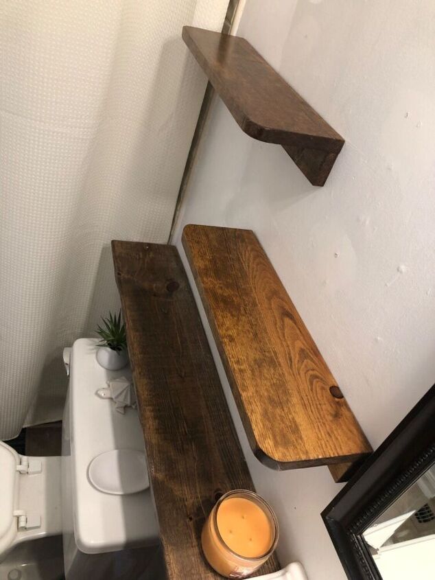 diy scrap wood floating shelf