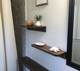 DIY Scrap Wood “Floating” Shelf