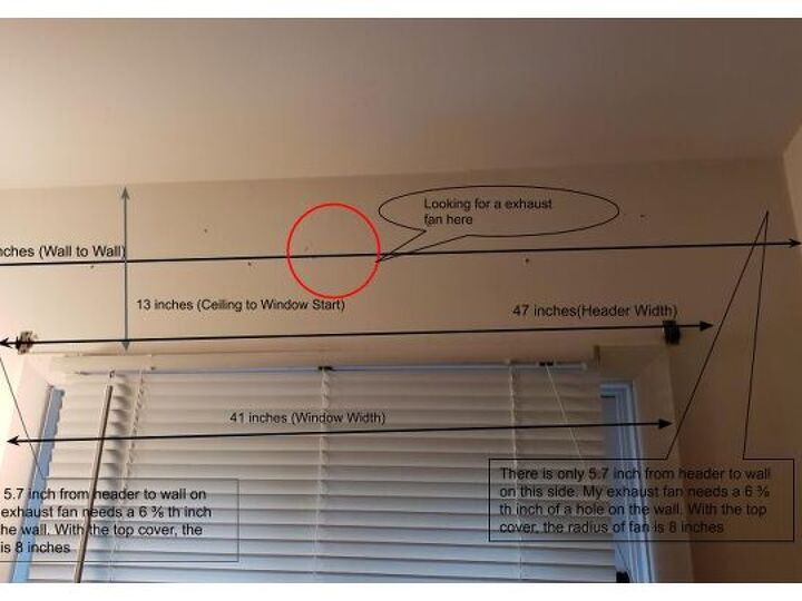 q thru wall exhaust on window header