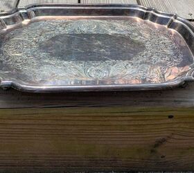 The beautiful way people are reusing thrift store silver trays