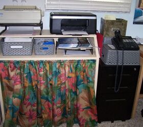 OLD Changing Table Gets 3rd Makeover ~ Now Home Office Work Station