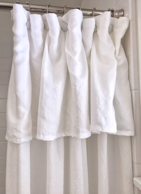 cortina de ducha fcil y rpida a partir de una sbana