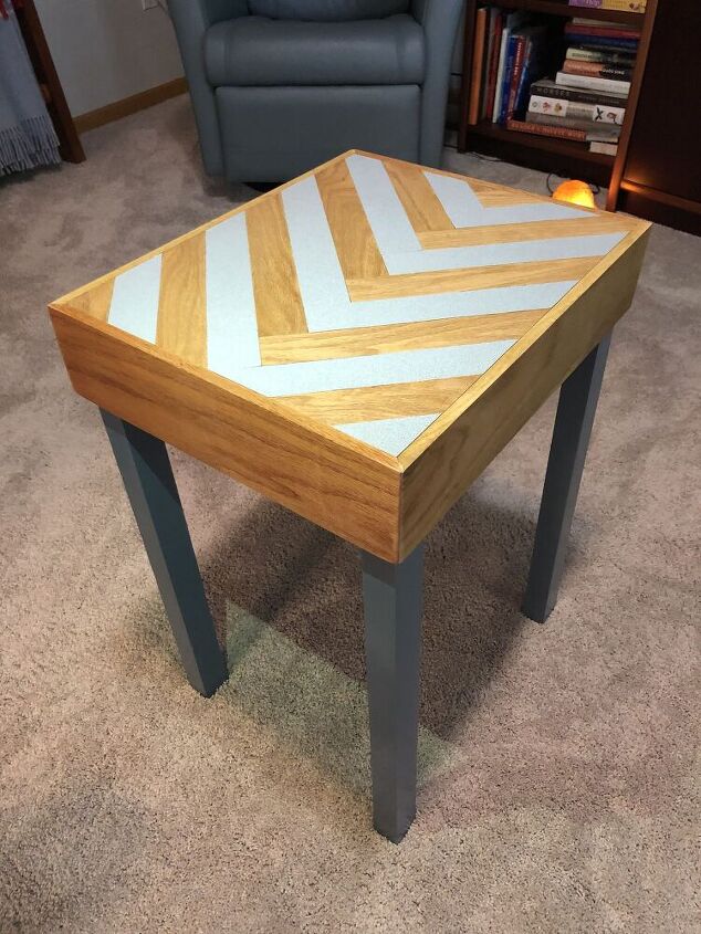 old countertop end table