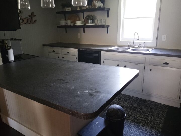 s 9 gorgeous makeovers that ll save you thousands on new countertops, Painted Countertops