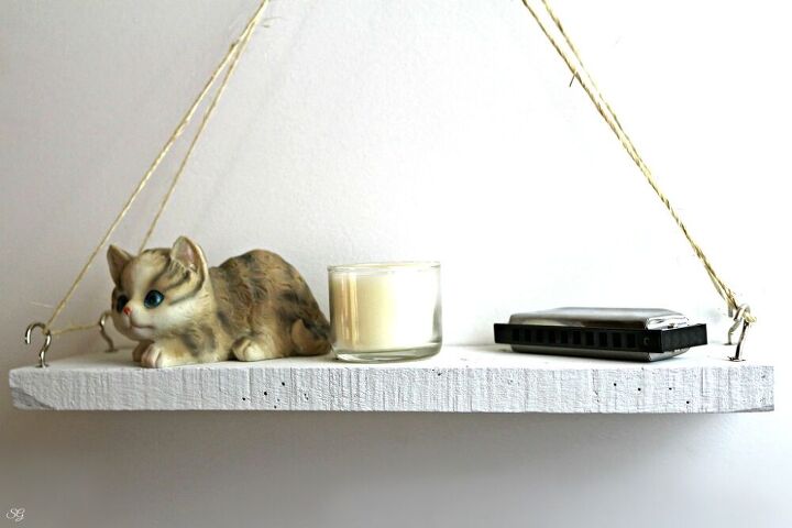 20 creative ways to add open shelving to your home, DIY Hanging Curio Shelf