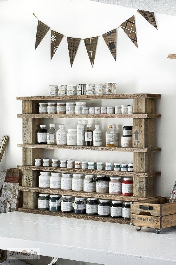 20 creative ways to add open shelving to your home, Create an Easy Reclaimed Wood Shelf