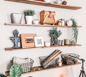20 creative ways to add open shelving to your home, DIY Cheap and Easy Shelves