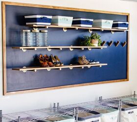 20 creative ways to add open shelving to your home, DIY Garage Storage Wall