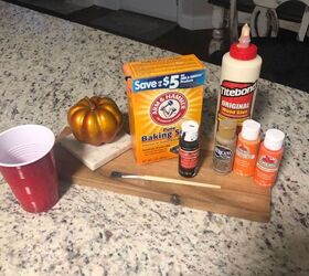 How to Make a Fall Centerpiece With Dollar Store Textured Pumpkins ...