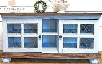 Repurposed $5.00 Television Stand From Auction