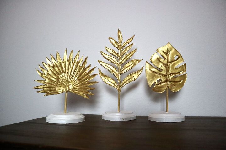 9 increbles ideas de decoracin de bricolaje con arcilla, Estatuas de pan de oro