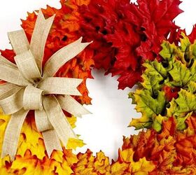 s 9 fall wreath ideas you won t see on anyone else s front door, Ombre Leaf Wreath