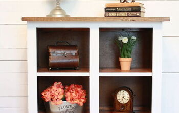 Repurposed Childhood Kitchen Cabinet