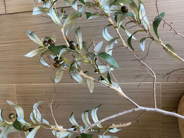 quick and easy diy faux olive tree