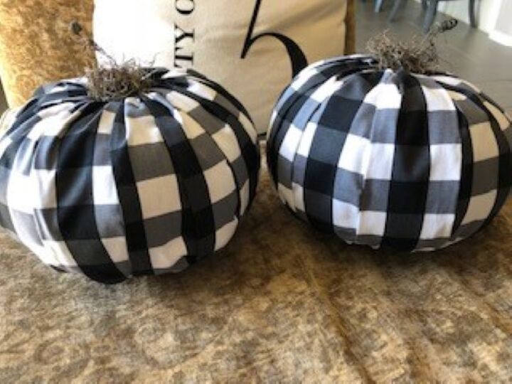 easy no sew fabric covered pumpkin