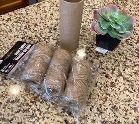 recycle toilet paper rolls into decor
