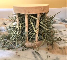 DIY Small Animal Hay Feeder For Rabbits & Guinea Pigs