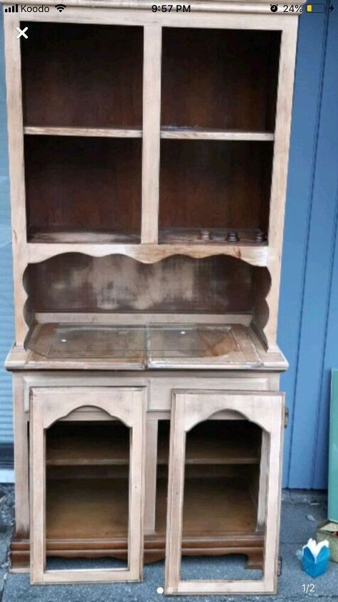 21 stunning wood paint furniture transformations, Hutch Rescue DIY Furniture