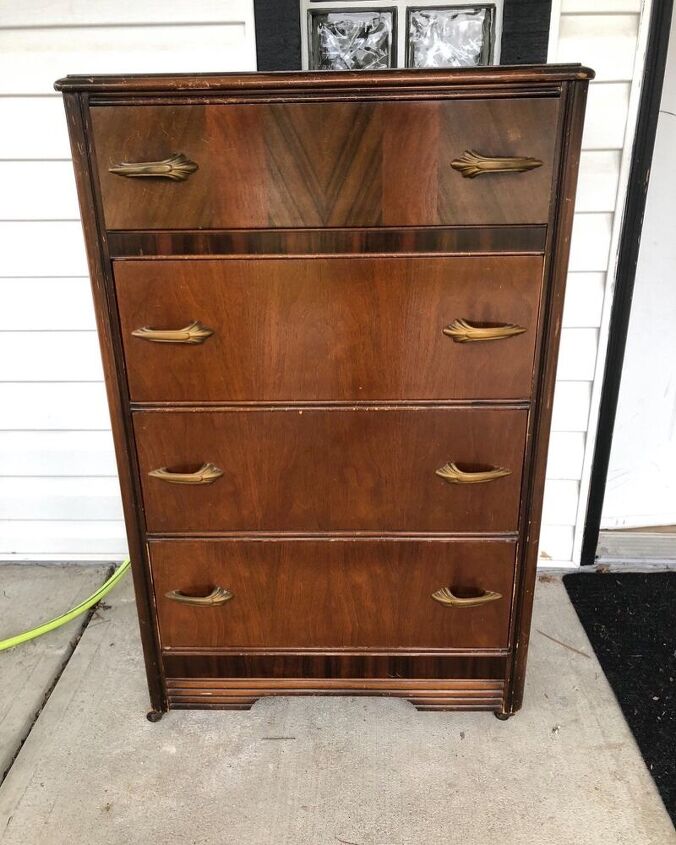 21 stunning wood paint furniture transformations, Veneer Vs REAL WOOD Dresser Upcycle