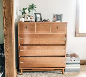 21 stunning wood paint furniture transformations, Refinished Mid Century Dresser