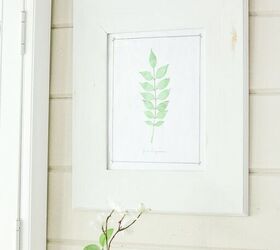 32 charming farmhouse decor ideas you can diy for 30 or less, DIY Farmhouse Style Frame For Botanical Art Prints