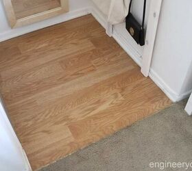 21 makeovers that will inspire you to make a change, DIY Renter Friendly Old Vinyl Floor Makeover