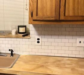 21 makeovers that will inspire you to make a change, Quick Easy DIY Kitchen Countertops Backsplash