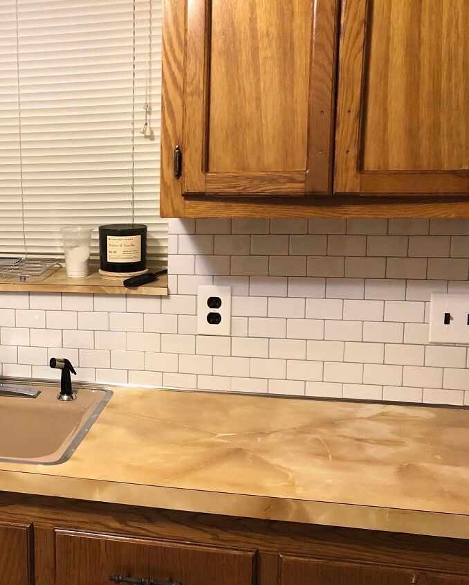 21 makeovers that will inspire you to make a change, Quick Easy DIY Kitchen Countertops Backsplash