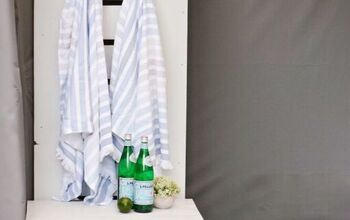 Outdoor Hot Tub Bench and Towel Rack