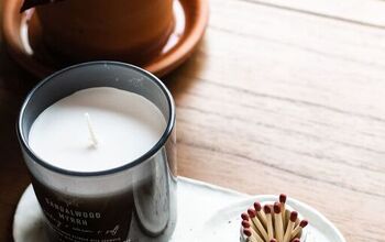 Air Dry Clay Candle + Match Holder