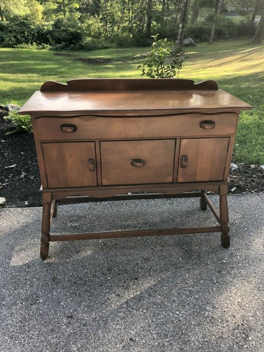 wood bleached cabinet
