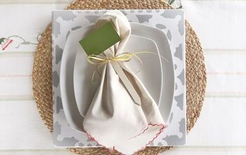 DIY Stenciled Charger Place Settings