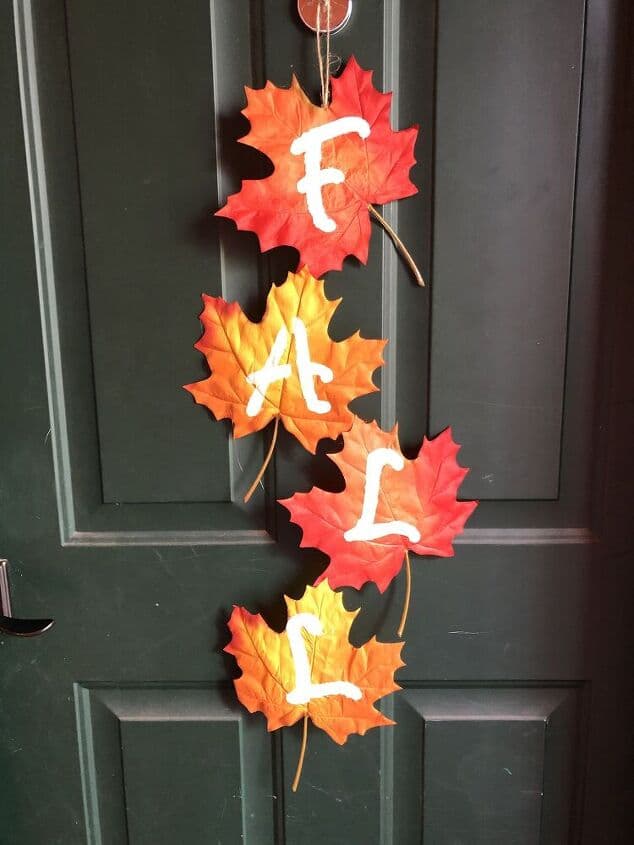 2 decoraes de folha de outono diy