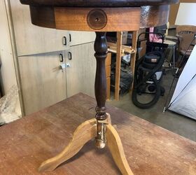 antique drum table from broke to beautiful