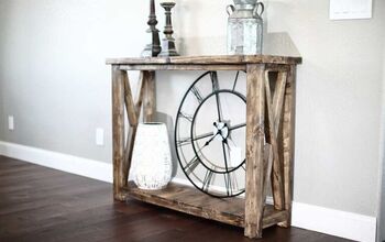 How to Build a DIY Farmhouse Entryway Console Table