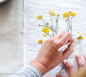how to make pressed flower prints