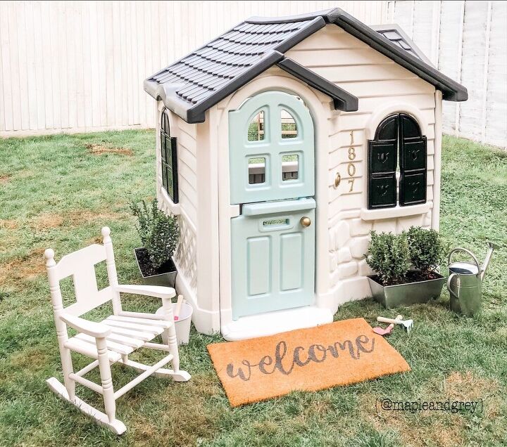 little tikes playhouse makeover