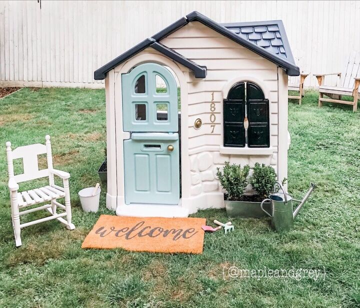 little tikes playhouse makeover