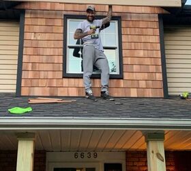 How he gave his boring, builder grade exterior an unforgettable upgrade