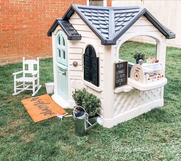 little tikes playhouse makeover