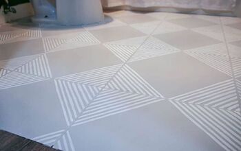 How To Paint Tile Floor (With Stenciling)