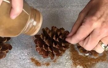 How to Make an Irresistible Cinnamon-Scented Pine Cone Centerpiece