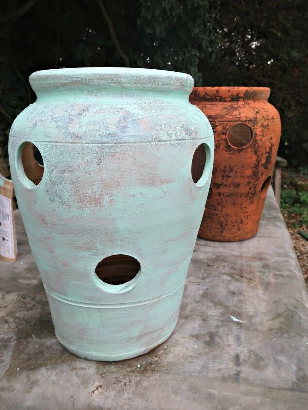 how to turn strawberry planters into succulent pots