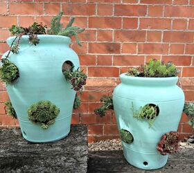 How To Turn Strawberry Planters Into Succulent Pots
