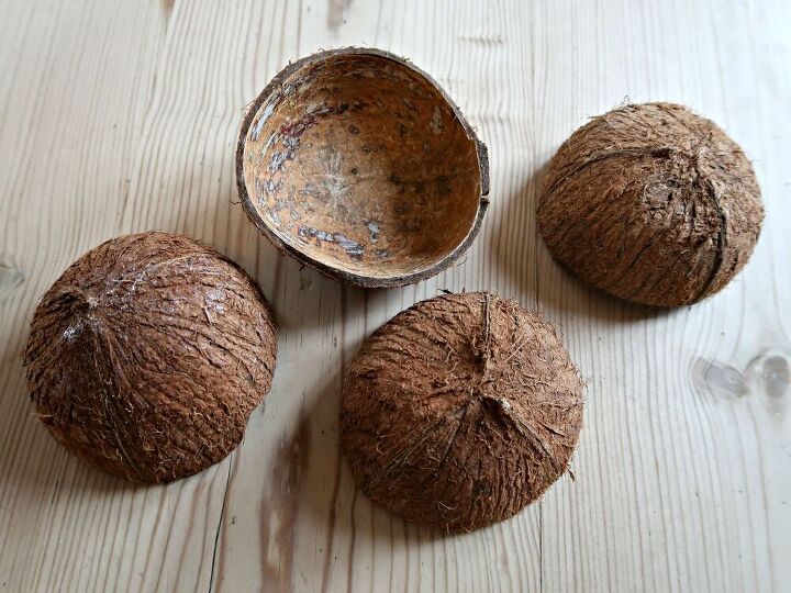 artesanato de casca de coco como fazer cogumelos de fada