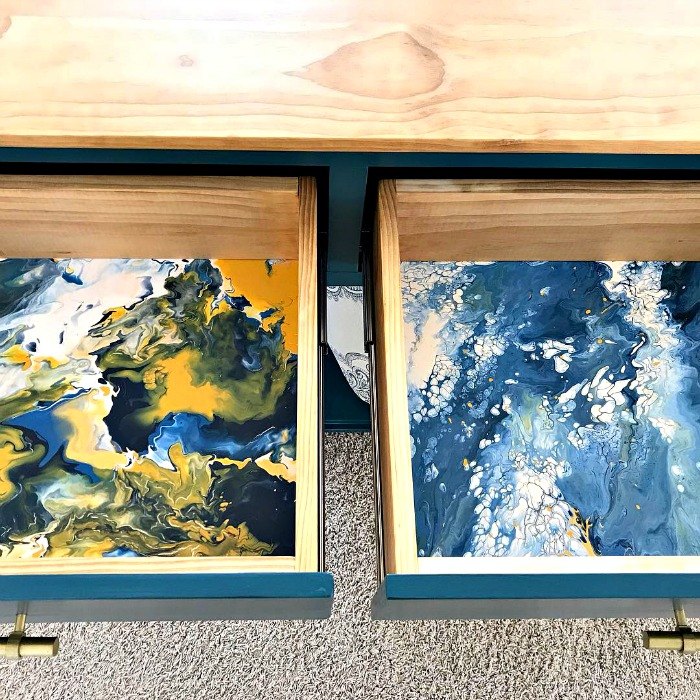 20 gorgeous ideas that ll get you hooked on resin and paint pouring, Easy Acrylic Pours With a Blow Dryer
