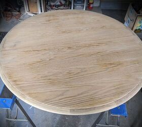 90s oak dining set gets a make over, Wood filler to smooth it out