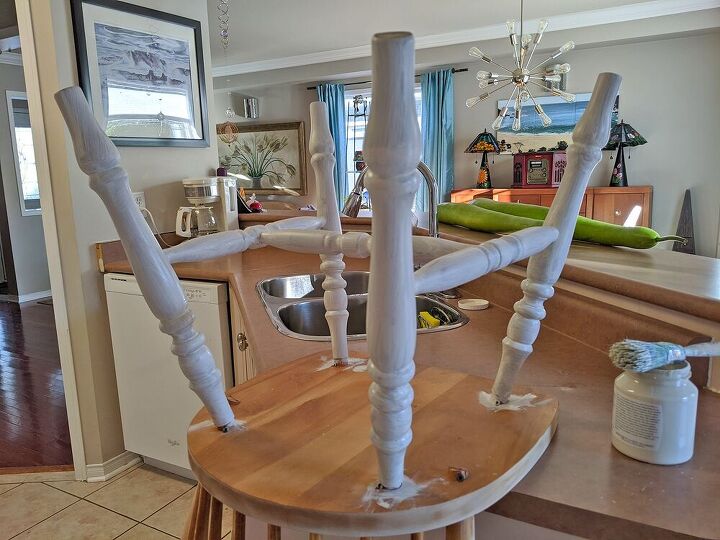 90s oak dining set gets a make over