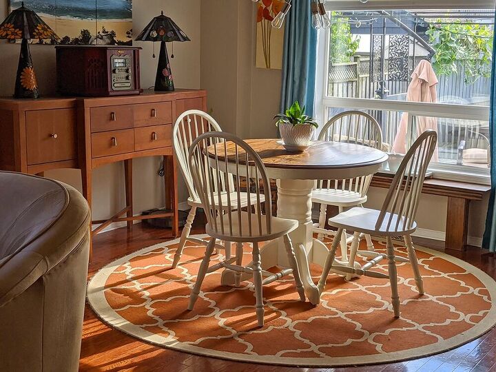 90s oak dining set gets a make over