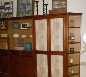 How To Cover Glass Cabinet Doors With Fabric - Exquisitely